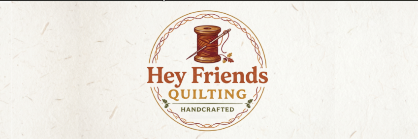 hey friends quilting logo long